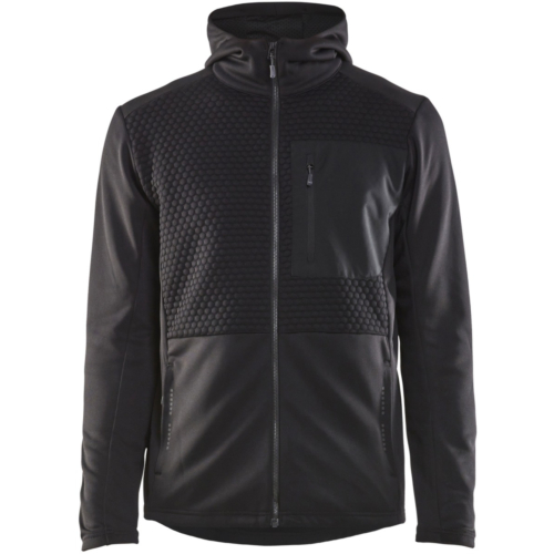 Kapuzenpullover mit durchgehendem Reißverschluss