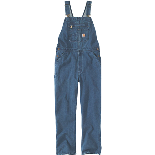 Jeans-Latzoverall mit lockerer Passform