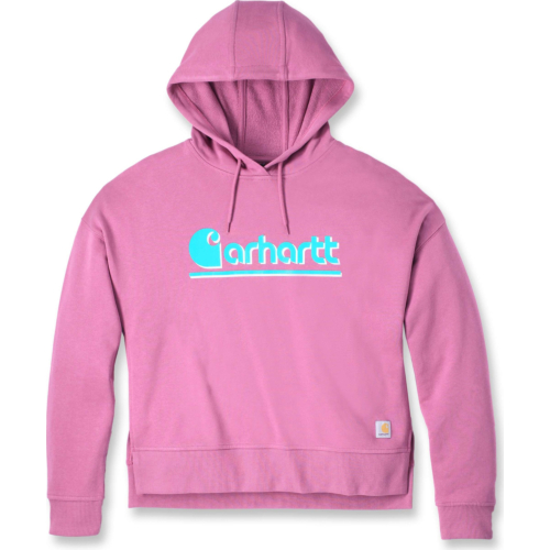 Locker sitzendes Kapuzensweatshirt mit Grafik aus der Tencel™-Faserserie für den Herbst